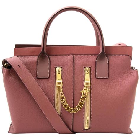 Chloe Pink Leather Cate Zipper Satchel Bag For Sale At 1stdibs Chloe