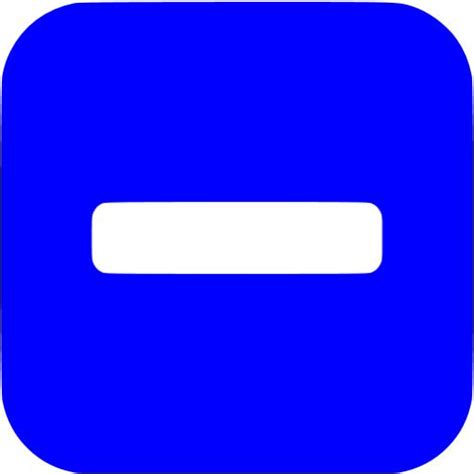 Blue Minus 6 Icon Free Blue Math Icons