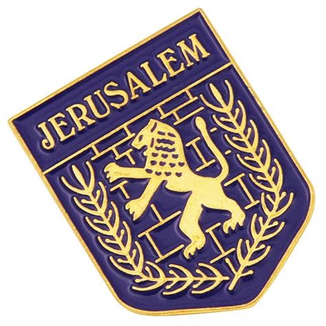 Shop Emblem Of Jerusalem Lion Of Judah Lapel Pin Badge The