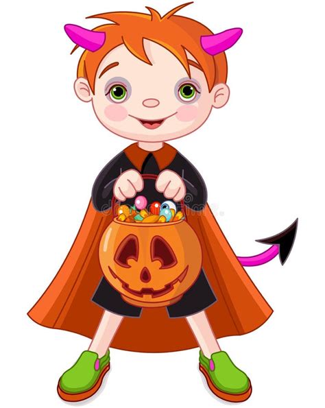 Halloween Trick Or Treating Children Stock Vector Illustration Of