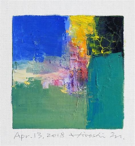 Apr 13 2018 Original Abstract Oil Painting 9x9 Painting 9 X 9 Cm