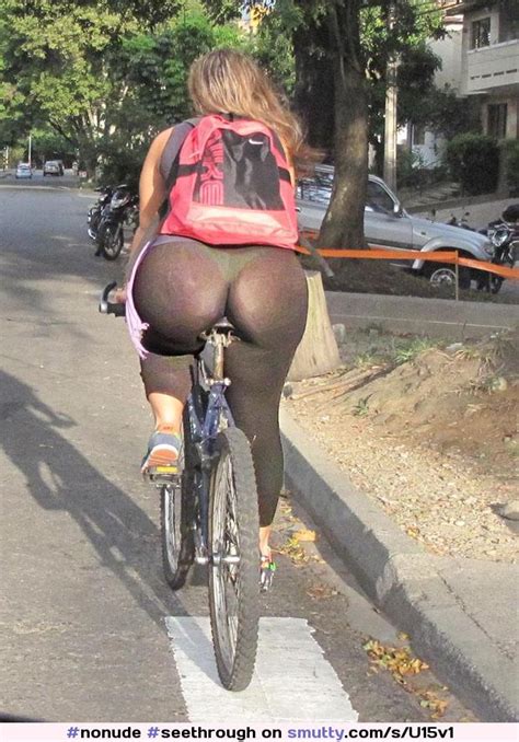 Nonude Seethrough Bicycle Bike Ass Butt Smutty Com