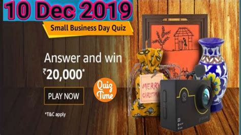 Amazon Small Business Quiz Answer Youtube