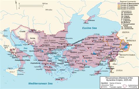 The Byzantine Empire 1025ad Vivid Maps