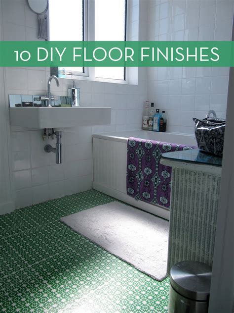 30 beautiful and inspiring bathroom flooring ideas and options including hardwood, natural stone, mosaic tiles renovating a bathroom from scratch can be a daunting task. 10 Easy and Inexpensive DIY Floor Finishes | Curbly