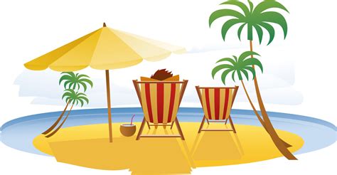 Download Summer Relax Travel Seaside Vacation Resort In Clipart Png