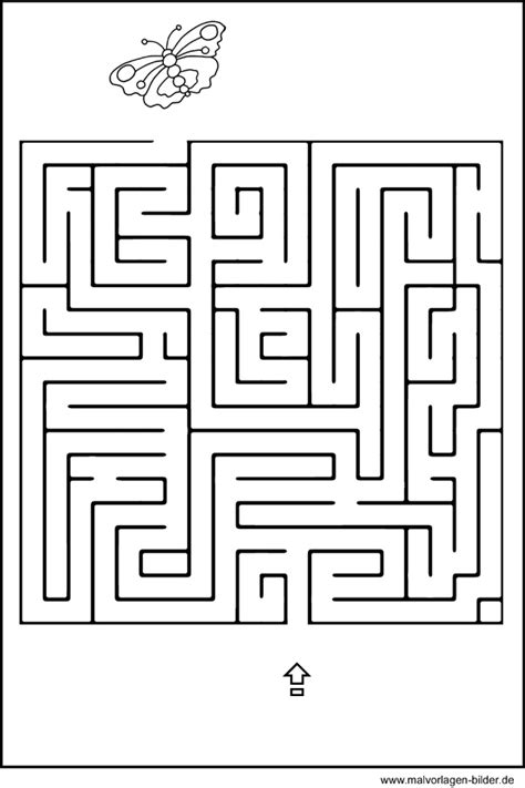 Labyrinth - Geschicklichkeitsübung für Kinder - Kinderrätsel