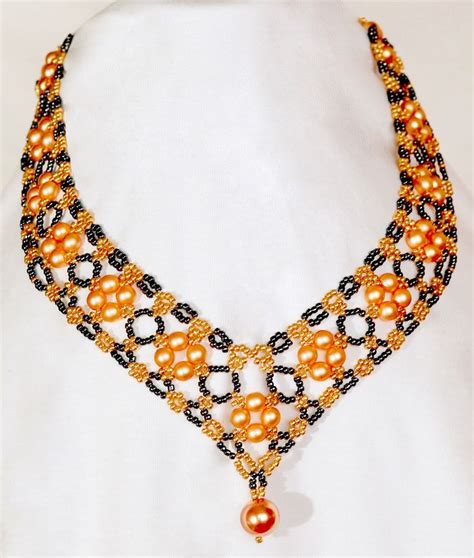 Free Pattern For Beautiful Beaded Necklace Margaret Beads Magic