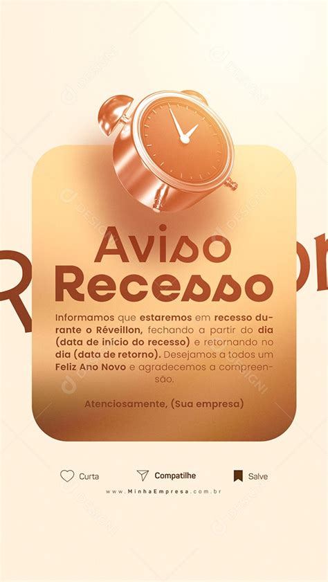 Story Aviso Recesso Empresa Informamos Que Estaremos Em Recesso Durante