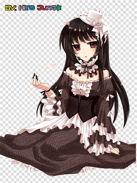 Anime Lolitas Renders Girl Wearing Black And White Dress Anime