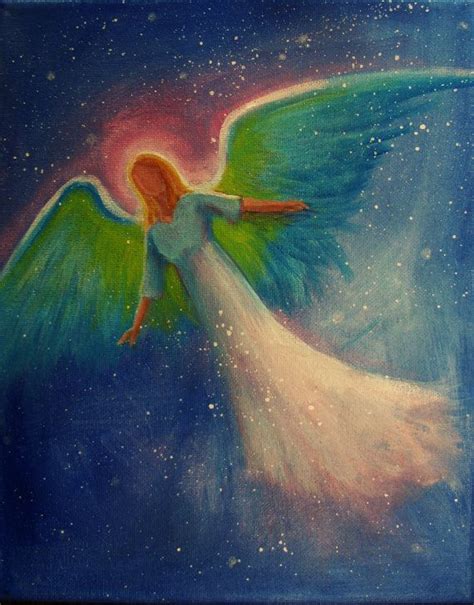 Original Acrylic Painting Healing Energy Angel 8 X By Brydenart In 2020