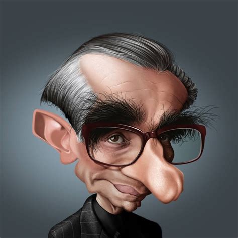 Martin Scorsese Por Fernando Buigues Celebrity Caricatures Funny