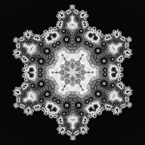 A Series Of Snowflakes Subblue Fractal Art Generative Design Fractals