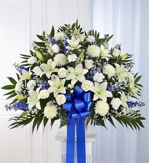 True With Blue Thoughts Blue Flowers For Funeral In 2020 Funeral