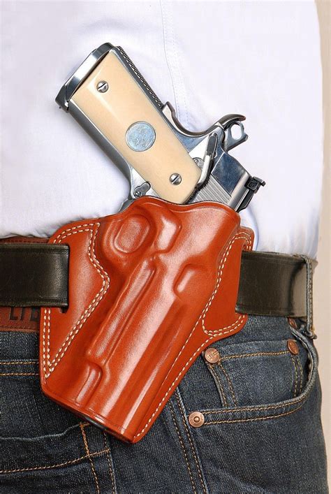 Online Store Leather Pancake Owb Holster For Browning Black Label 1911