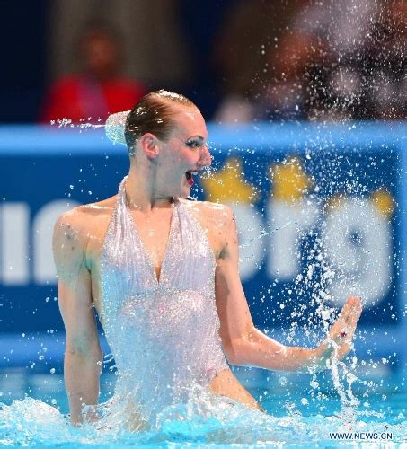 Russia Wins Gold Medal In Solo Free Routine Of Synchronized Swimming