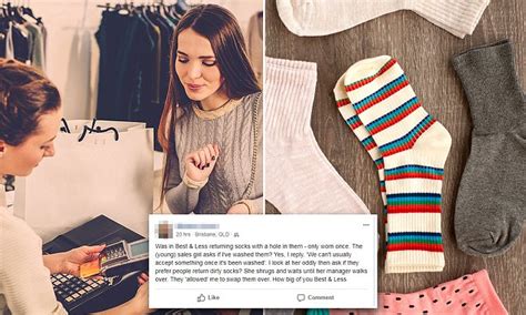 Woman Attempts To Return Socks With Hole On Them But Is Knocked Back