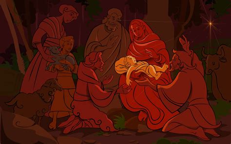 24 19 1 0 Illustration Nativity Scene The Birth Of Jesus