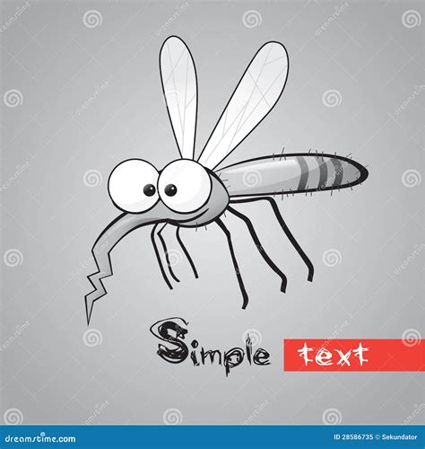Funny Mosquito Stock Vector Illustration Of Funny Cartoon 28586735