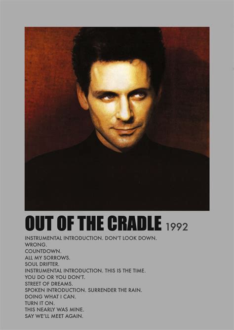 Minimalist Music Album Polaroid For Out Of The Cradle By Lindsey Buckingham 1992 Music Album