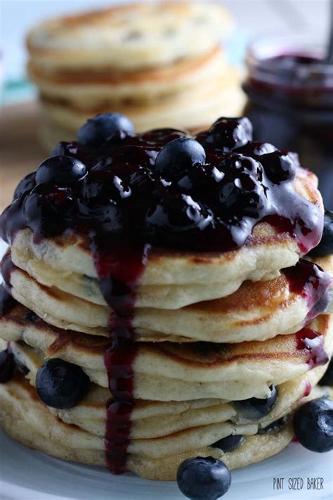 Fresh Blueberry Pancakes Recipe Video Pint Sized Baker