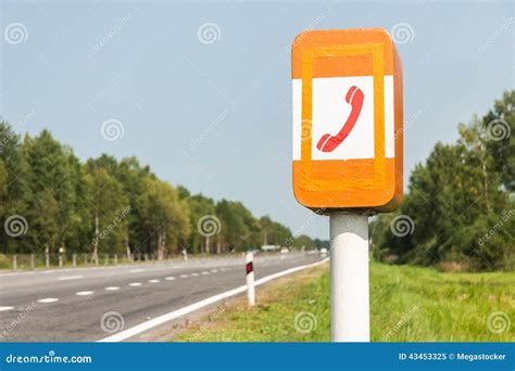 Sos Phone On The Road Stock Image Image Of Symbol Accident 43453325