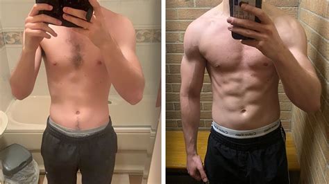 1 Year Body Transformation From Skinny To Muscular Natural 2019 2020