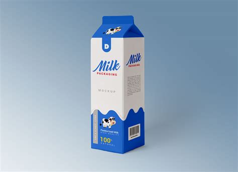 Free Premium Milk Carton Box Packaging Mockup Psd Good Mockups