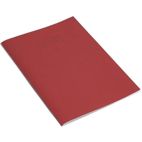 Lot de cahiers d exercice pages lignés mm Couverture rouge