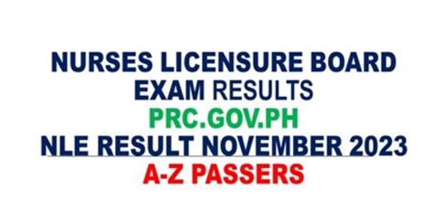 Nurses Licensure Board Exam Results 2024 Ph Nle Result November
