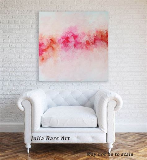This Is A Giclee Print Of An Abstract Peony Painting That Has Already