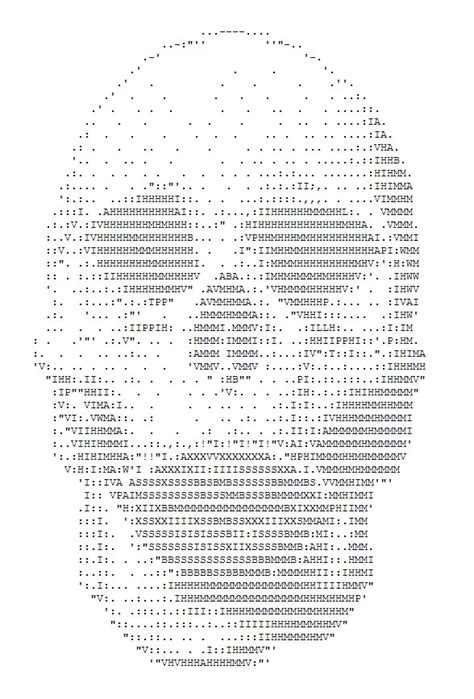 One Line Ascii Art