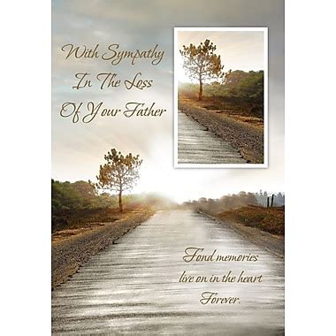 Hope her eternal journey will be smooth. Greeting Cards, With Sympathy In The Loss Of Your Father, 18/Pack | Staples®