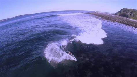 Pink Rocksaerial Surfing Broulee Island N S W Australia Youtube