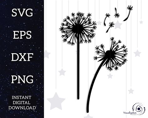 Dandelion Wishes Svg