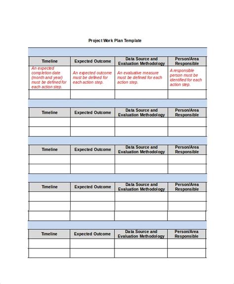 Project Plan Template 12 Free Word Psd Pdf Documents Download