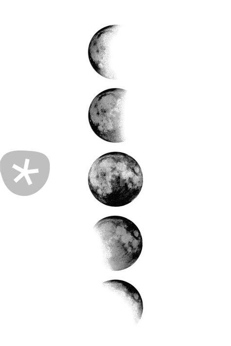 Moon Phases Graphicillustration Art Prints And Posters By Nordik