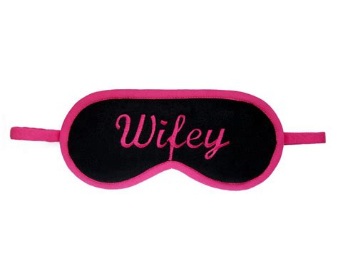 Wifey Sleep Mask Wife Blindfold Hot Pink Bride Sleeping Eye Etsy