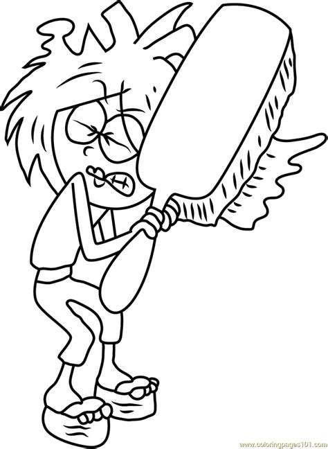 Lizzie Mcguire With Hair Brush Coloring Page Free Lizzie Mcguire