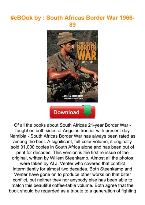 Ebook By South Africas Border War 1966 89 By Colombatoscani78567333