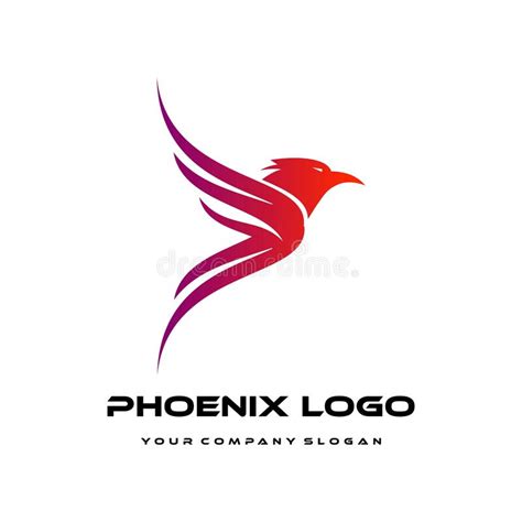 Phoenix Logo Template Luxury Design Vector Icon Stock Illustration