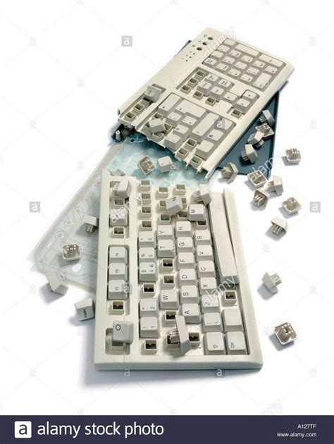 Smashed Computer Keyboard Stock Photo Alamy Keyboard Computer