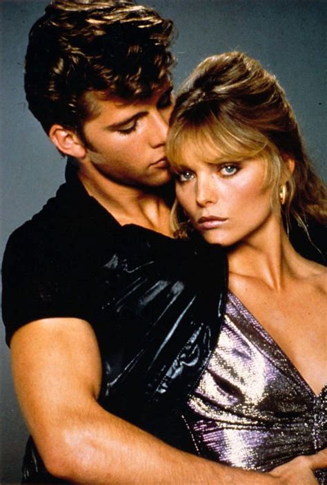 20 mins in to grease 2 and i was swooning over michael carrington (maxwell caulfield) sandy's english. Michelle Pfeiffer and Maxwell Caulfield in Grease 2 (1982 ...