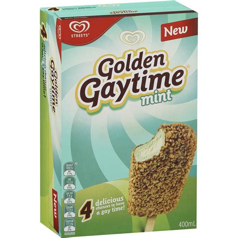 golden gaytime ice cream mint 4 pack woolworths