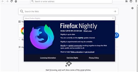 Firefox Nightly A Arzalpro