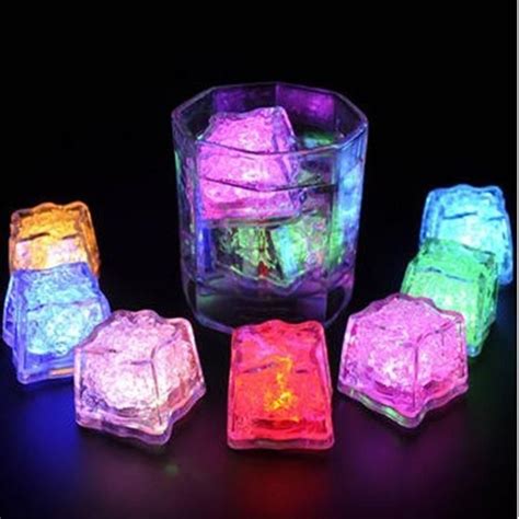 Add A Some Flash To Your Party With Glowing Light Up Led Ice Cubes