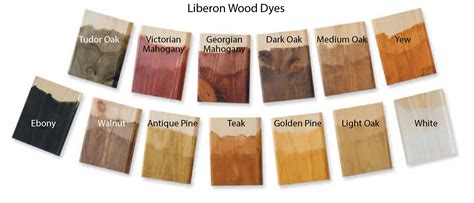 S G Bailey Paints Ltd Liberon Wood Dye Colours
