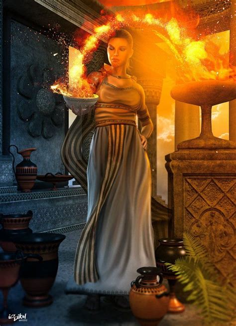 Hestia Is The Virgin Goddess Of The Hearth Architecture And The Right