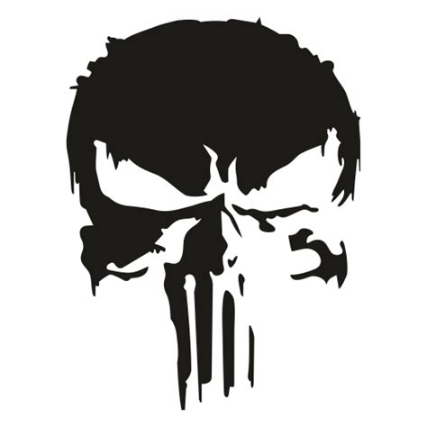 Distressed Punisher Skull Svg File Black Skull Svg Cut File Download