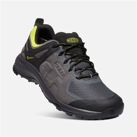 Keen Mens Explore Waterproof Blackyellow Lauries Shoes